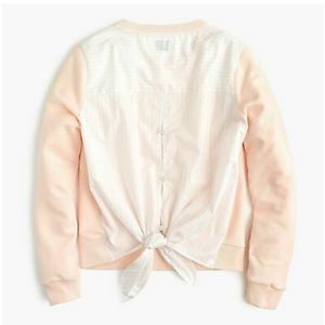 J.Crew Tie Back Sweatshirt